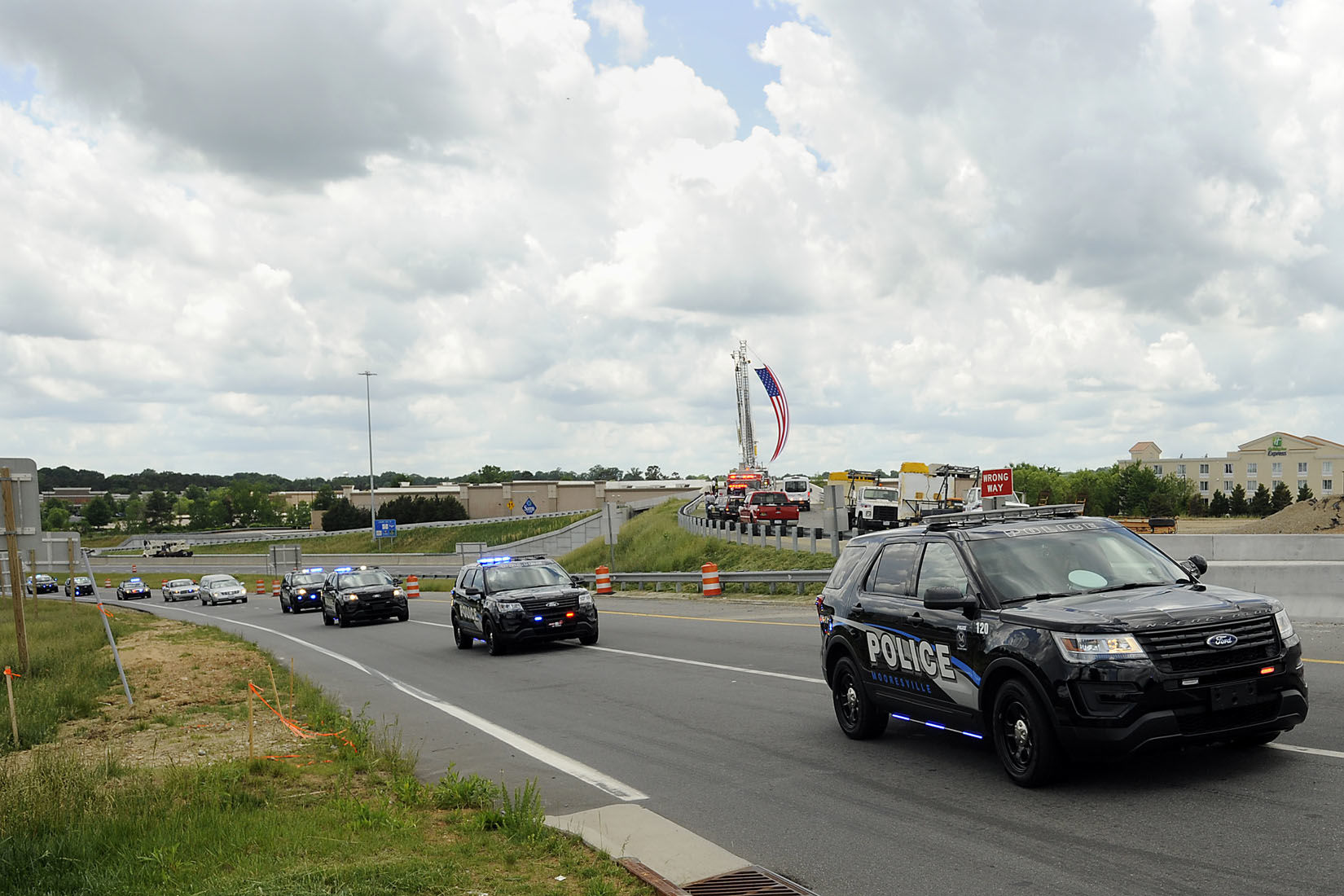 Processional for Mooresville Police Officer Jordan Sheldon
